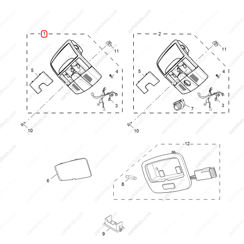 MG Reading light OEM 10369168ESC FOR  MG GS