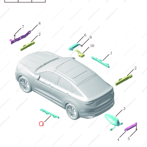 GEELY Antenna OEM 7085015600 / 6600000673 FOR  Tugella