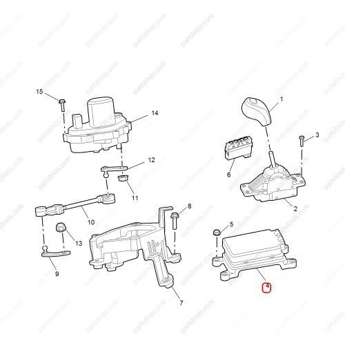 MG Gear shift lever control unit OEM 10877871 FOR  MG HS