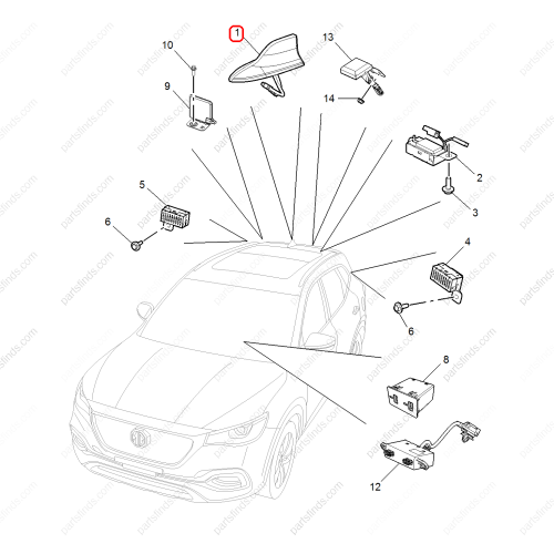 MG Navigation antenna OEM 11044033 FOR  MG HS