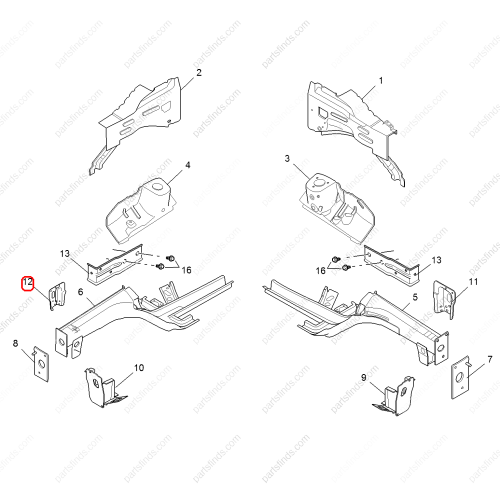 MG Front axle bracket OEM 10185817 FOR  RX5 MG GS