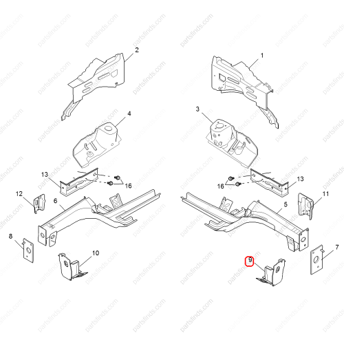 MG Front axle bracket OEM 10185821 FOR  RX5 MG GS