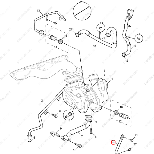 MG Turbocharger bracket OEM 10022431 FOR  MG6