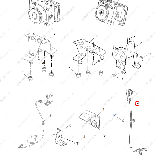 MG ABS sensor OEM 11395897 FOR  MG HS