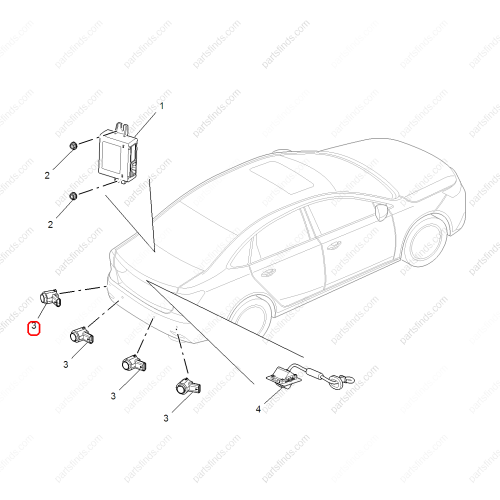 MG Parking Sensor OEM 10097182LMA FOR  MG6