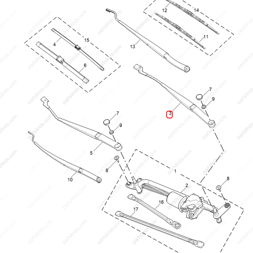 MG Wiper arm OEM 11658419 FOR  MG5 MG GT