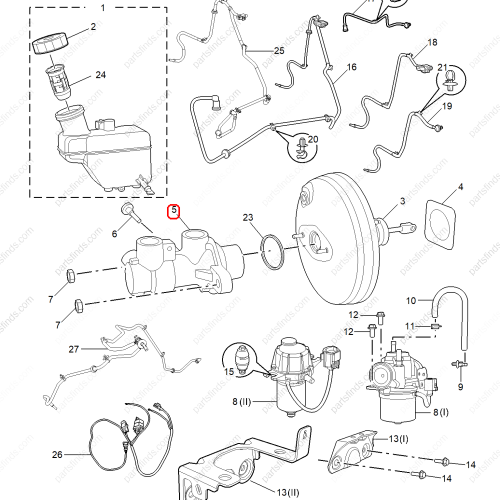 MG Brake master cylinder OEM 10122582 FOR  MG ZS