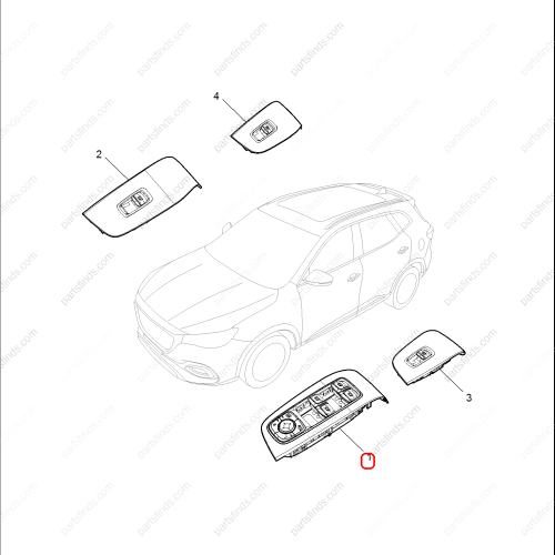 MG Power Window Control Switch OEM 10247072AMM FOR  MG HS