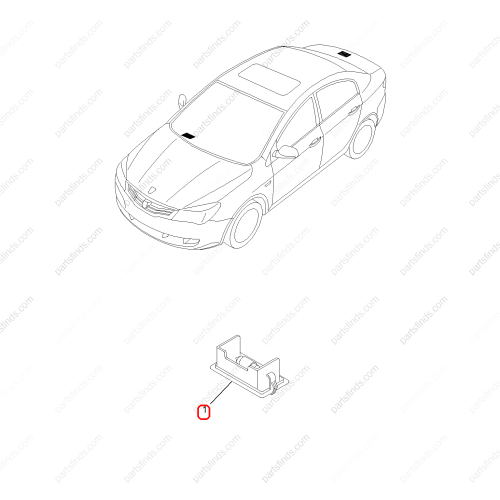 MG Luggage compartment light OEM K83750CD000 FOR  RX8 MG350 MG6 MG3 MG5 RX5 MG GS MG3 Xross