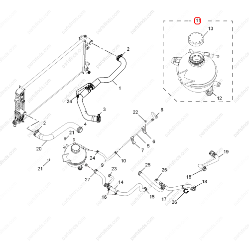 MG Expansion Tank OEM 10198590 FOR  MG GS