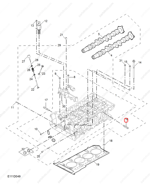 MG Exhaust pipe screw OEM 90004293 FOR MG ZS MG350 MG3 MG5 MG GT MG3 Xross