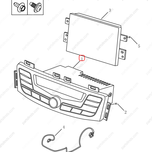 GEELY Multimedia player OEM 7077001300742 / 101703183301742 FOR  Emgrand GT