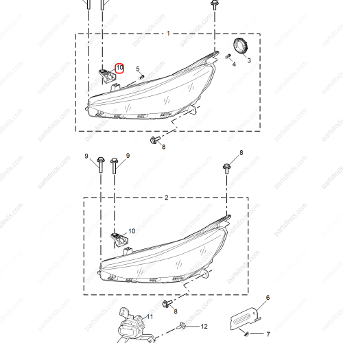 MG Headlight Bracket OEM 11001609 FOR  MG GT