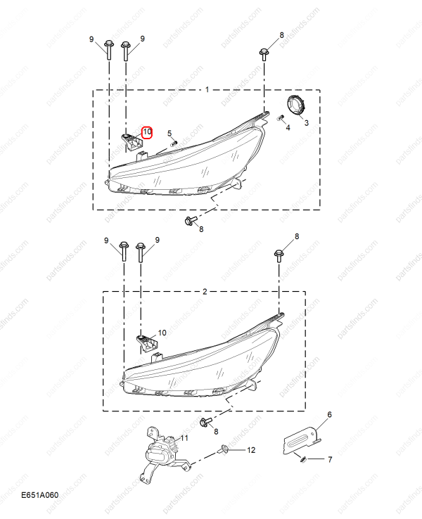 MG Headlight Bracket OEM 11001609 FOR MG GT