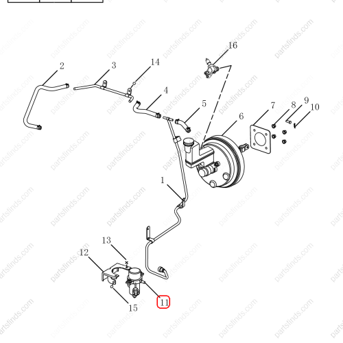 GEELY Brake vacuum pump OEM 4056004300 / 1064030373 FOR  Emgrand GT