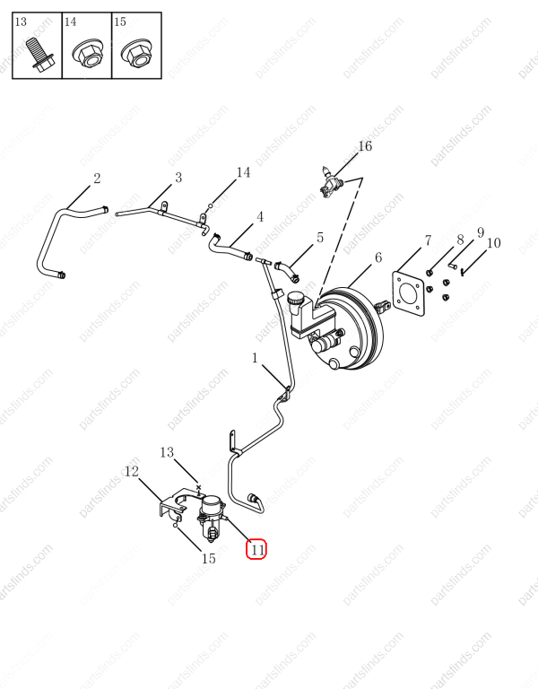 GEELY Brake vacuum pump OEM 4056004300 / 1064030373 FOR Emgrand GT