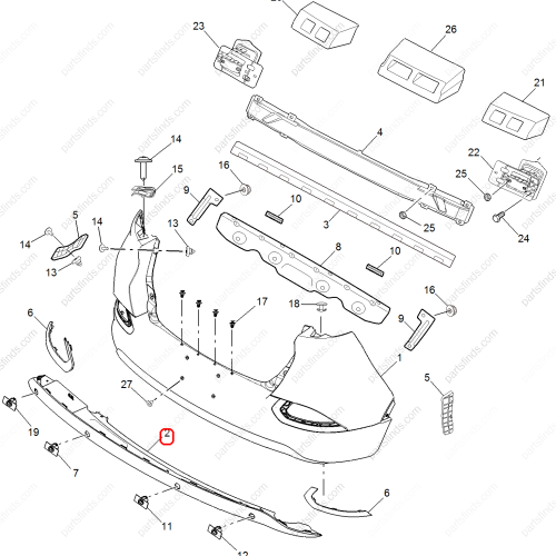 MG Bumper trim panel OEM 10142334 FOR  MG GS