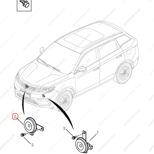 GEELY Horn OEM 7072505600 / 8890571461 FOR  Emgrand X7 Sport