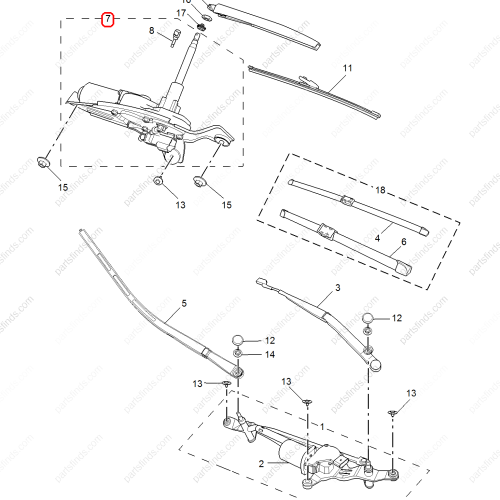 MG Wiper linkage motor OEM 10099120 FOR  MG GS