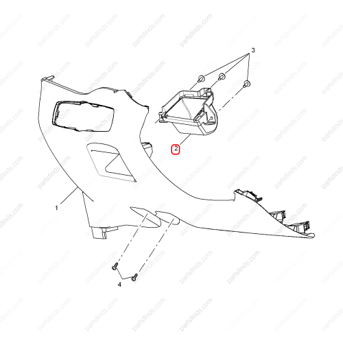 MG STORAGE COMPARTMENT  OEM 10146571ESD FOR  MG GS