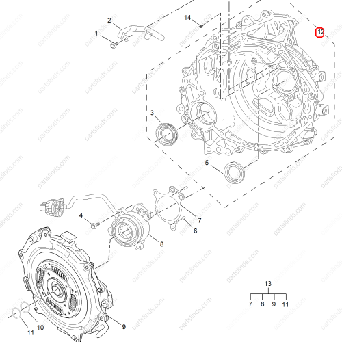 MG Transmission housing OEM 10393078 FOR  MG GS