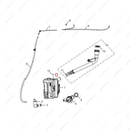 MG Wiper water level sensor OEM 10284687 FOR  MG GS