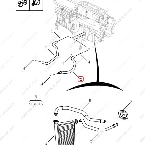 GEELY Coolant Inlet Hose OEM 8017002200 / 1017025244 FOR  Emgrand X7 Sport