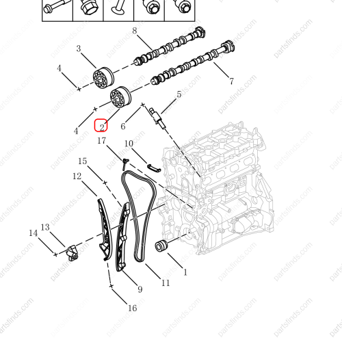 GEELY Camshaft adjuster OEM 1046040300 / 5511699753 FOR  Emgrand X7 Sport