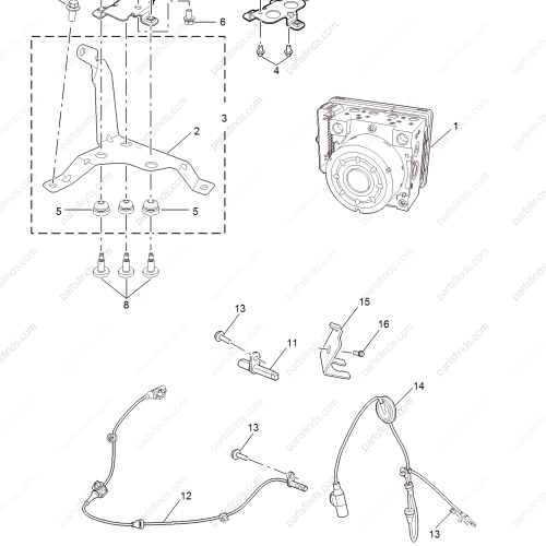 MG ABS pump bracket OEM 11365105 FOR  MG5