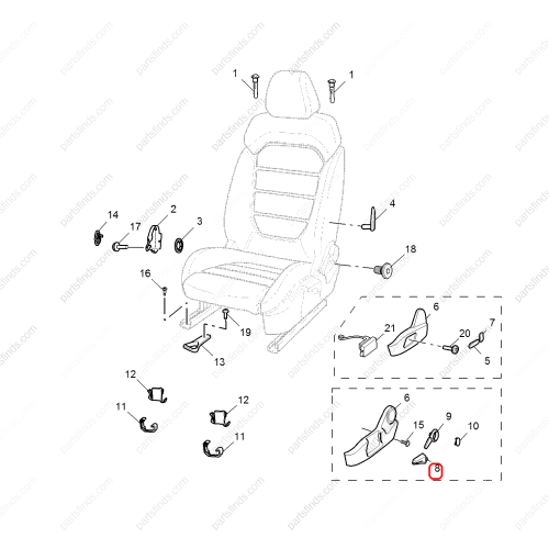 MG Seat adjustment handle OEM 10185662ASA FOR  MG GS