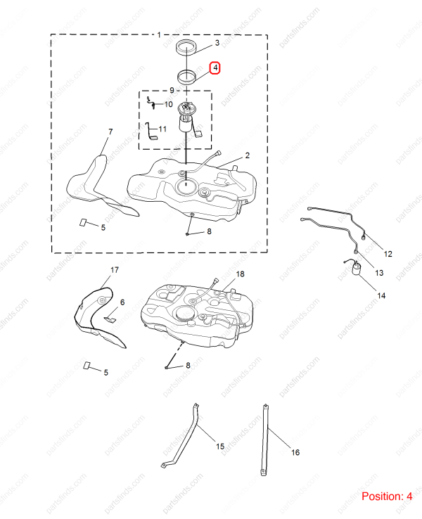 MG Fuel pump gasket OEM 10187174 FOR MG6