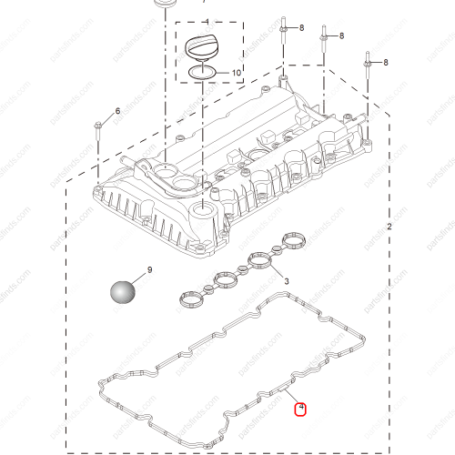 MG Valve chamber cover gasket OEM 10224011 FOR  MG ZS MG5 MG GT