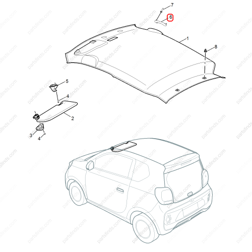 MG Roof handle OEM 10241326AMM FOR  MG5