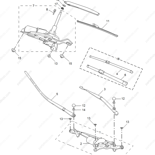 MG Wiper arm OEM 10316884 FOR  MG GS