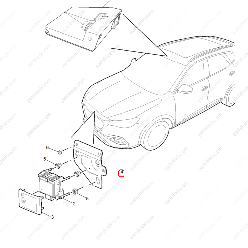 MG Cruise computer bracket OEM 10887843 FOR  MG HS