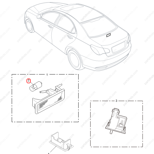 MG Light bulb OEM XDES0010A FOR  MG550 MG6 MG750