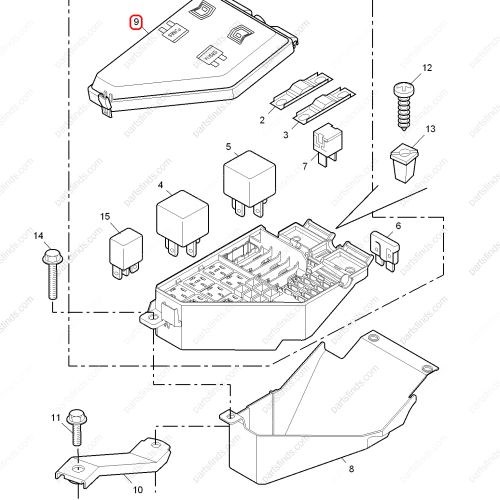 MG Fuse box cover OEM 10049560 FOR  MG550 MG6