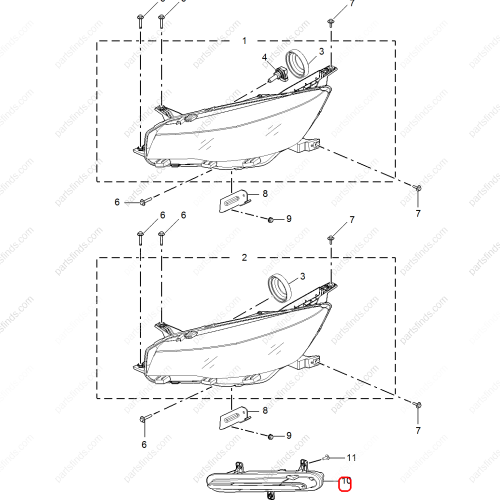 MG Turn signal light OEM 10358981 FOR  MG6