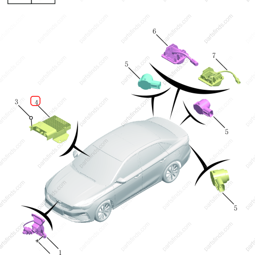 GEELY Reverse radar control unit OEM 6608014992 FOR  Emgrand