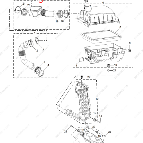 MG Air Intake Hose OEM 10598257 FOR  MG5