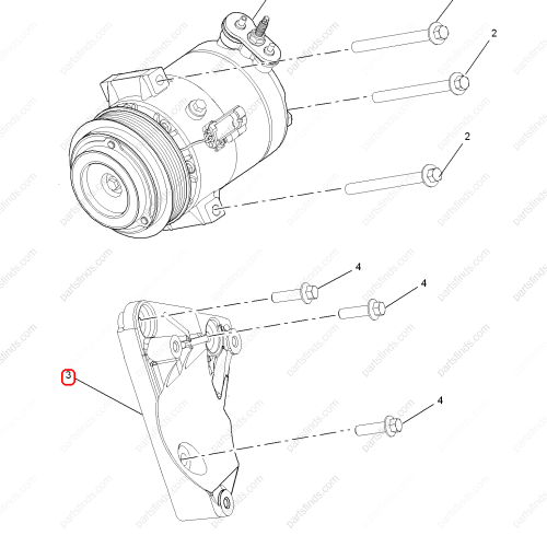 MG Air conditioning pump bracket OEM 10095520 FOR  MG HS RX5