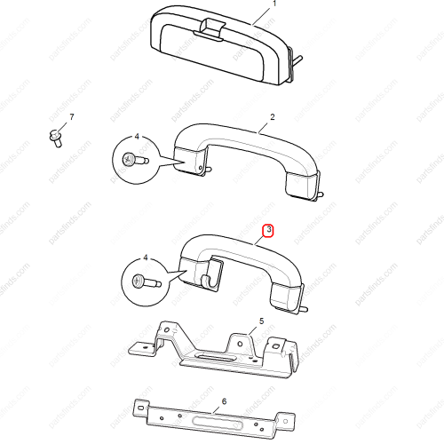 MG Roof handle OEM 10231944ESA FOR  MG350