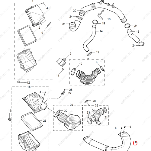 MG Air Intake Hose OEM 10318266 FOR  MG HS RX5