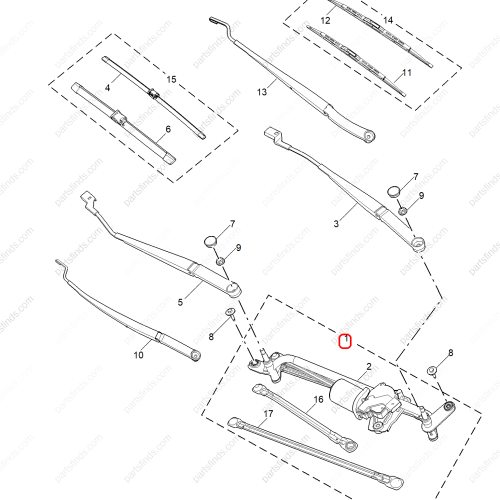 MG Wiper linkage motor assembly OEM 10317123 FOR  MG5 MG GT