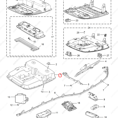 MG Roof control panel OEM 10645466NBC FOR  MG HS