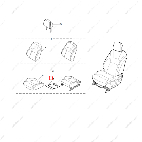 MG Seat heater OEM 11507332 FOR  MG5