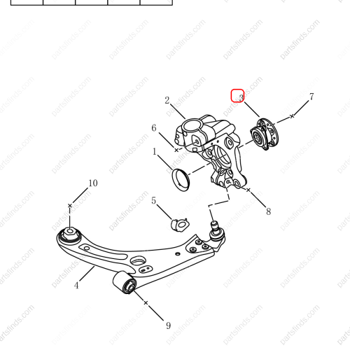 GEELY Wheel bearing OEM 4017523900 / 8889104371 FOR  Tugella