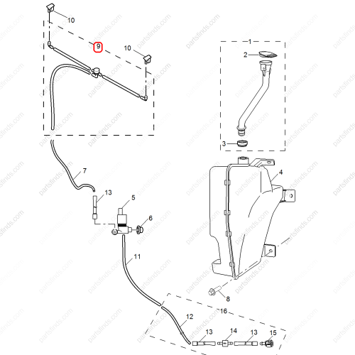 MG Wiper spray pipe OEM 10099136 FOR  RX5 MG GS