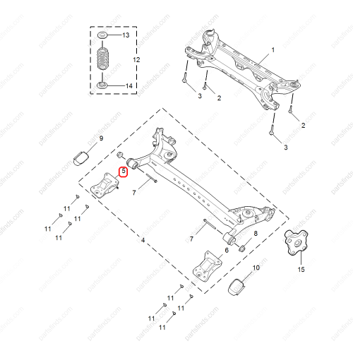 MG Rear axle bracket OEM 10815809 FOR  MG6 MG5 MG GT