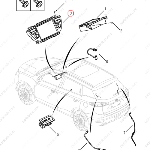 GEELY Monitor OEM 7079002700668 / 101702787301668 FOR  Emgrand X7 Sport